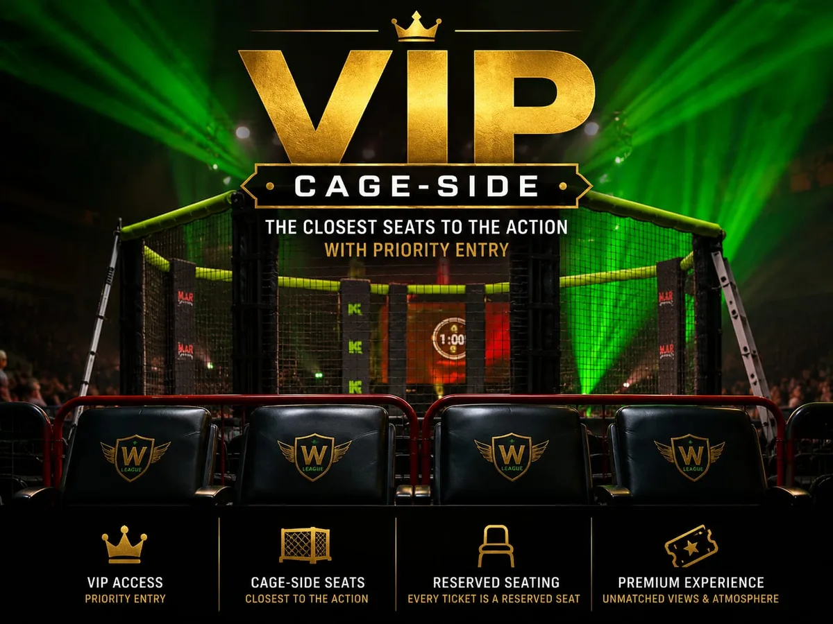 VIP cage-side seating at WFFL